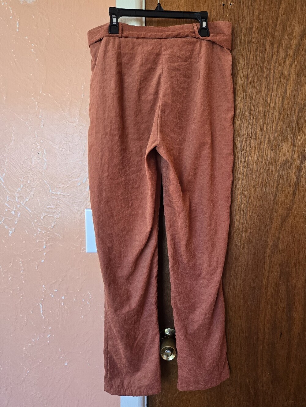Sadie & Sage Rust / Terracotta Pants With Belt M - Picture 3 of 8